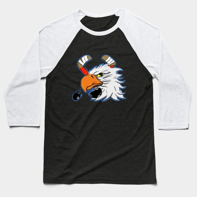 Hockey Eagle Baseball T-Shirt by Tom2311Tom